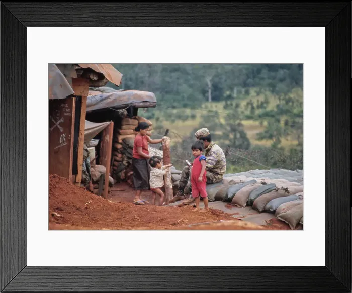 Framed Print : Duc Lap Camp, Vietnam War