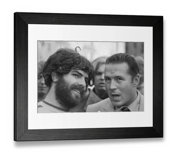 Framed Print : Jerry Rubin in Boston Framed Print : Jerry Rubin in Boston
