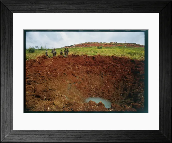 Framed Print : Montagnards Setting ATrip Flares Framed Print : Montagnards Setting ATrip Flares
