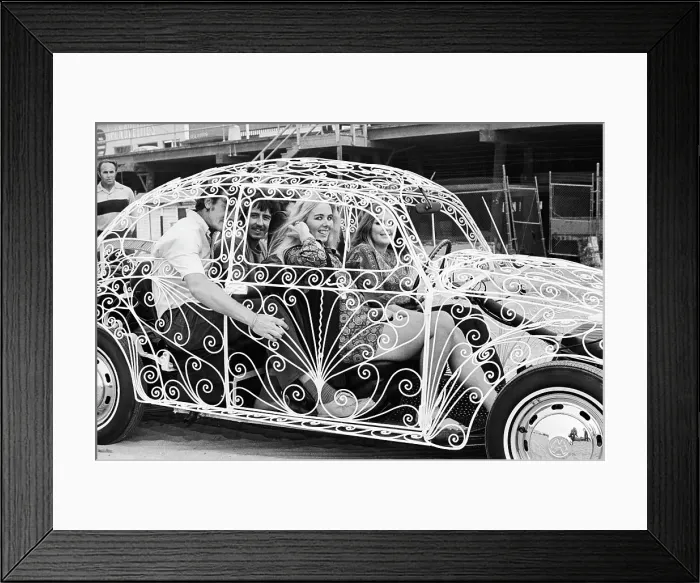 Framed Print : Wroght Iron Vw Bug Framed Print : Wroght Iron Vw Bug