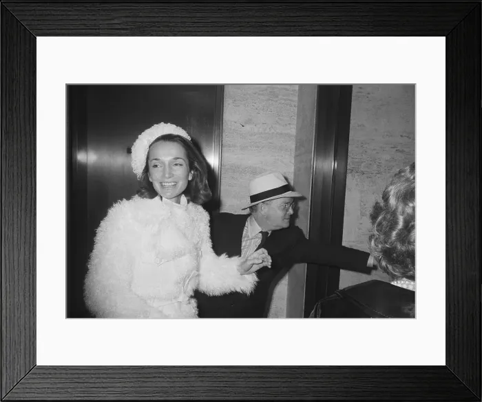 Framed Print : Lee Radziwill W / Truman Capote Framed Print : Lee Radziwill W / Truman Capote