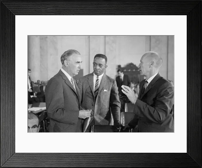 Framed Print : Bobby Seale and Judge Hoffman in Courtroom Framed Print : Bobby Seale and Judge Hoffman in Courtroom