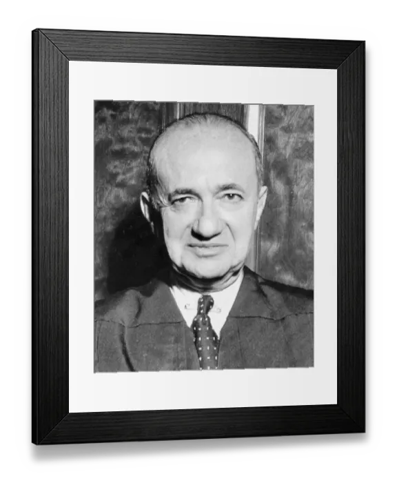 Framed Print : Judge Julius Hoffman in Robe Framed Print : Judge Julius Hoffman in Robe