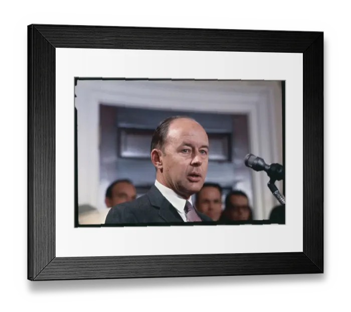 Framed Print : Portrait of Bryce Harlow Framed Print : Portrait of Bryce Harlow