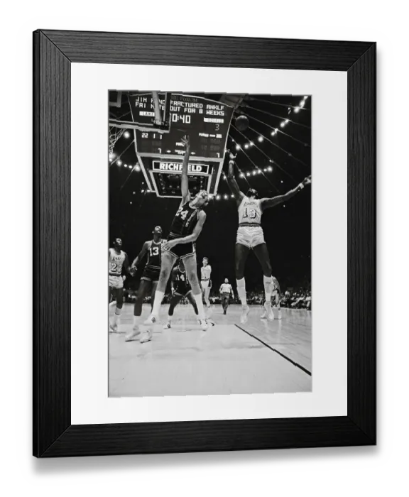 Framed Print : Wilt Chamberlain and Connie Dierking Playing Basketball Framed Print : Wilt Chamberlain and Connie Dierking Playing Basketball