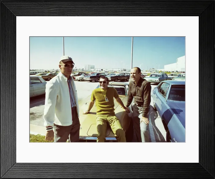 Framed Print : Apollo 12 Astronauts Relaxing in the Sun