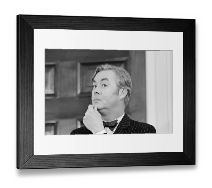 Framed Print : Daniel Moynihan in Pensive Mood Framed Print : Daniel Moynihan in Pensive Mood