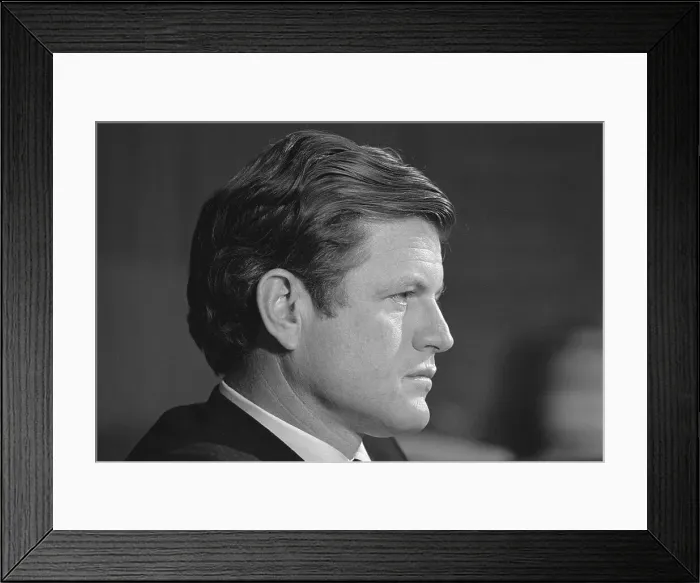 Framed Print : Profile of Edward Moore Kennedy Framed Print : Profile of Edward Moore Kennedy