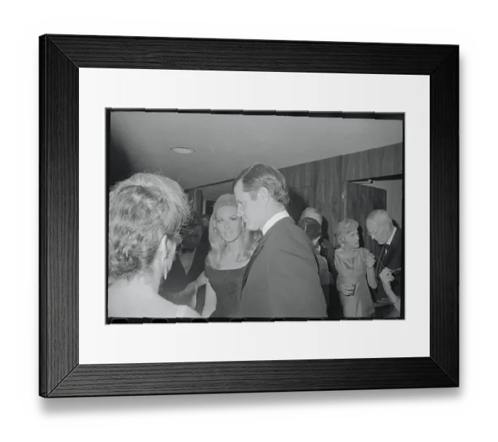 Framed Print : Edward Kennedy and Wife Framed Print : Edward Kennedy and Wife