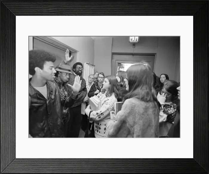 Framed Print : African American Students Guard Sit-In Framed Print : African American Students Guard Sit-In