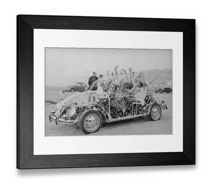 Framed Print : See Through Wrought Iron Volkswagen Framed Print : See Through Wrought Iron Volkswagen