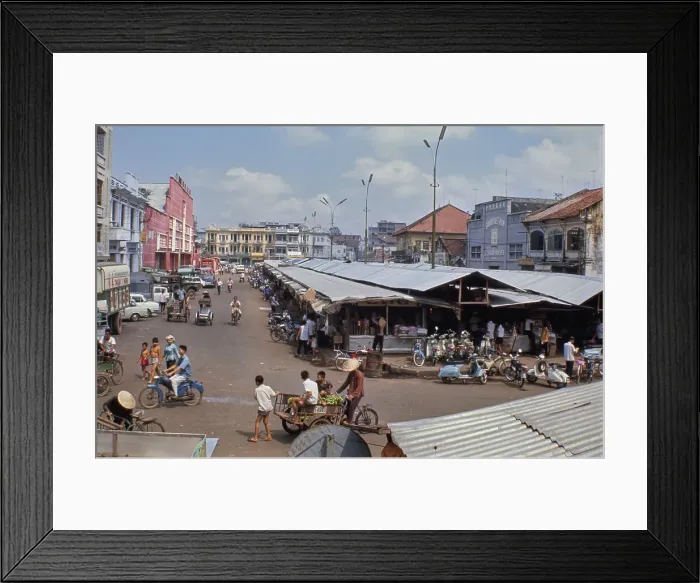 Framed Print : Covered Market, Vietnam War Framed Print : Covered Market, Vietnam War