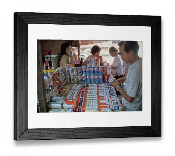 Framed Print : Saigon Marketplace, Vietnam War Framed Print : Saigon Marketplace, Vietnam War