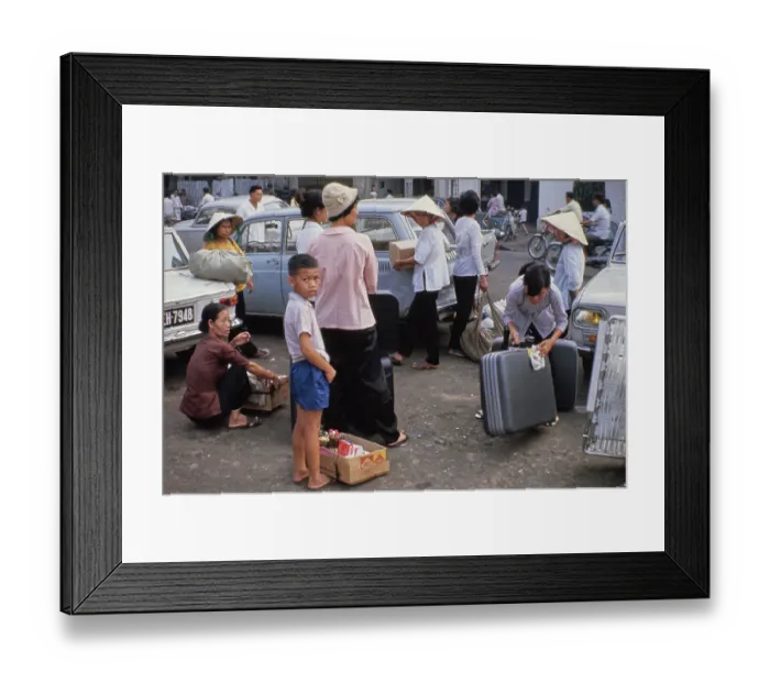 Framed Print : Saigon Marketplace, Vietnam War Framed Print : Saigon Marketplace, Vietnam War