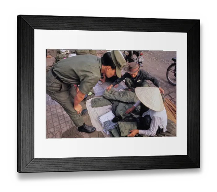 Framed Print : Saigon Marketplace, Vietnam War Framed Print : Saigon Marketplace, Vietnam War