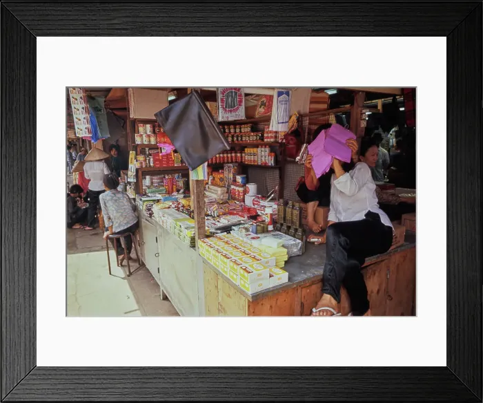 Framed Print : Saigon Marketplace, Vietnam War Framed Print : Saigon Marketplace, Vietnam War