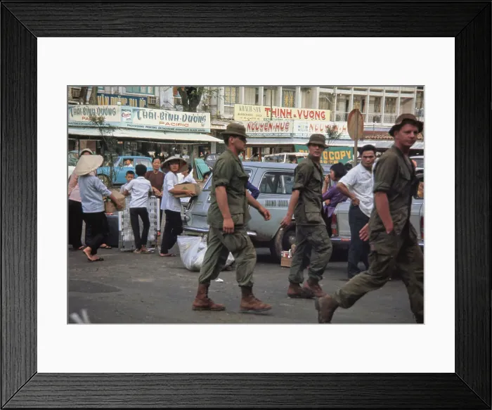 Framed Print : Saigon Marketplace, Vietnam War Framed Print : Saigon Marketplace, Vietnam War
