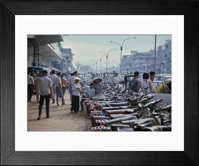 Framed Print : Saigon Marketplace, Vietnam War Framed Print : Saigon Marketplace, Vietnam War