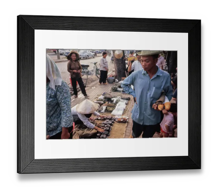 Framed Print : Saigon Marketplace, Vietnam War Framed Print : Saigon Marketplace, Vietnam War