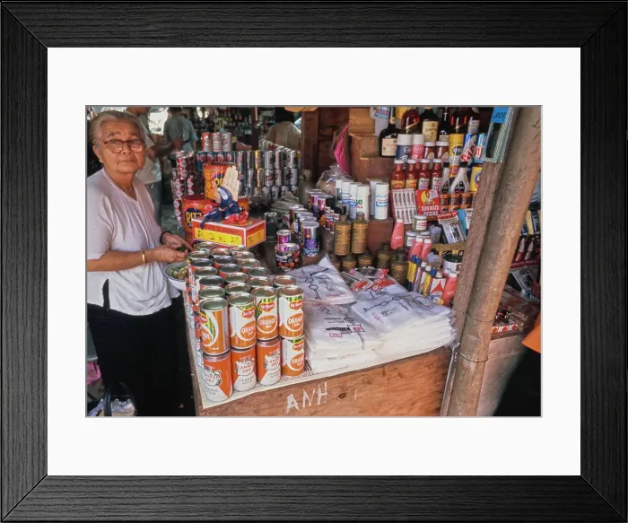 Framed Print : Saigon Marketplace, Vietnam War Framed Print : Saigon Marketplace, Vietnam War