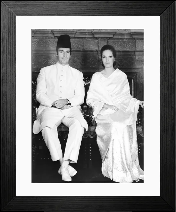 Framed Print : Prince Karim Aga Khan and Lady Sarah Crichton Stuart