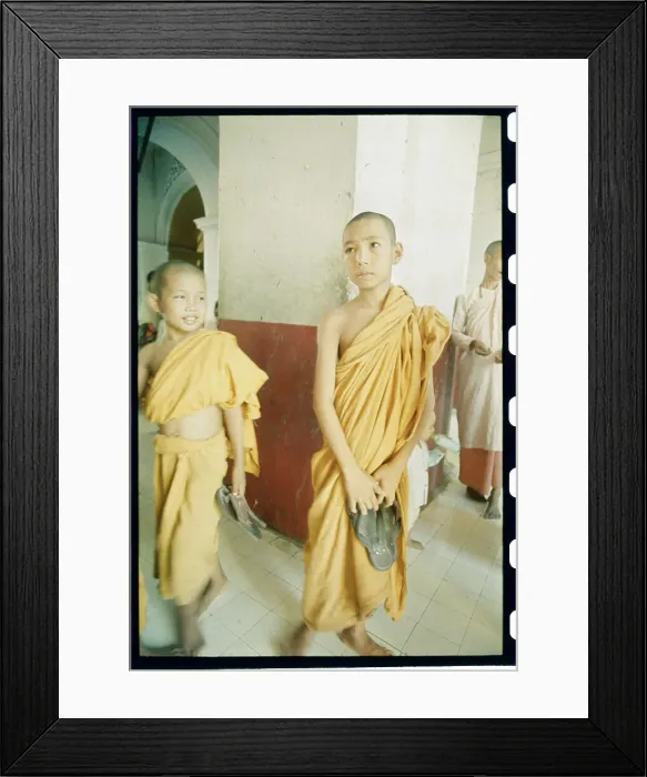 Framed Print : Portrait of Novice Monks Framed Print : Portrait of Novice Monks
