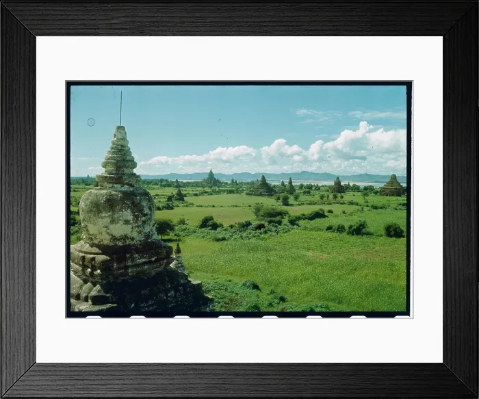 Framed Print : Grassy Temples of Burma Framed Print : Grassy Temples of Burma