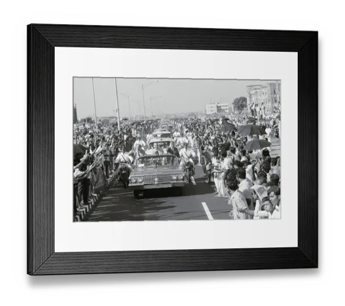 Framed Print : Citizens Welcoming Astronauts Framed Print : Citizens Welcoming Astronauts
