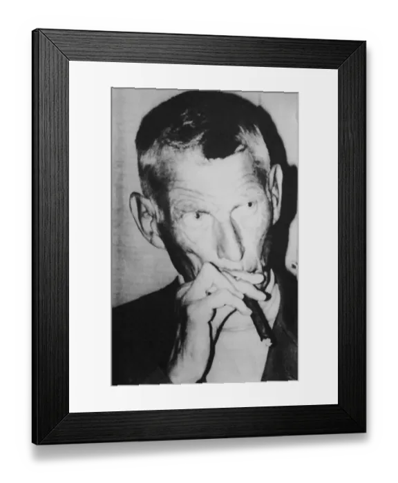 Framed Print : Irish Author Samuel Beckett