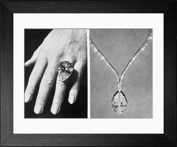 Framed Print : Diamond Ring and Pendant Framed Print : Diamond Ring and Pendant