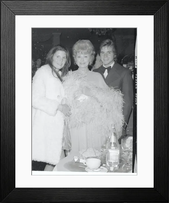 Framed Print : Lucille Ball with Her Two Children Framed Print : Lucille Ball with Her Two Children
