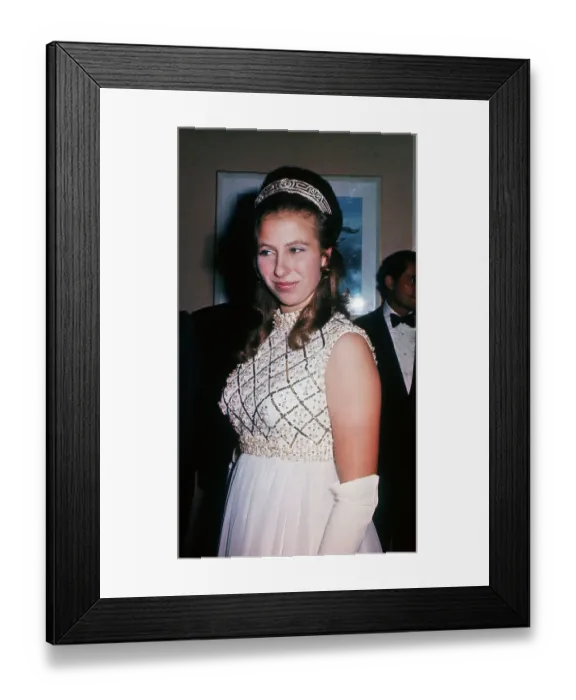Framed Print : Princess Anne Wearing an Empire Style Dress Framed Print : Princess Anne Wearing an Empire Style Dress