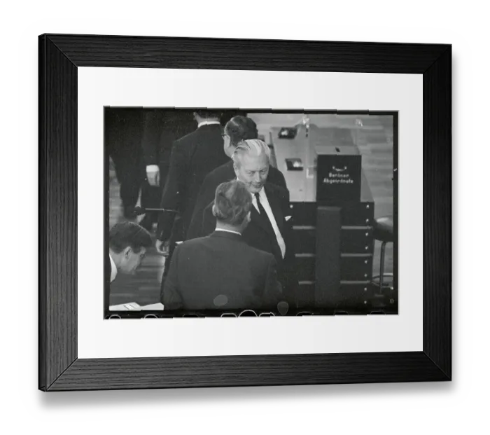 Framed Print : Kurt George Kiesinger and Willy Brandt Together Framed Print : Kurt George Kiesinger and Willy Brandt Together