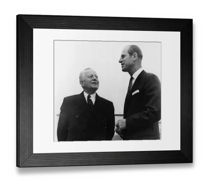 Framed Print : Prince Philip and Roland Michener Conversing Framed Print : Prince Philip and Roland Michener Conversing
