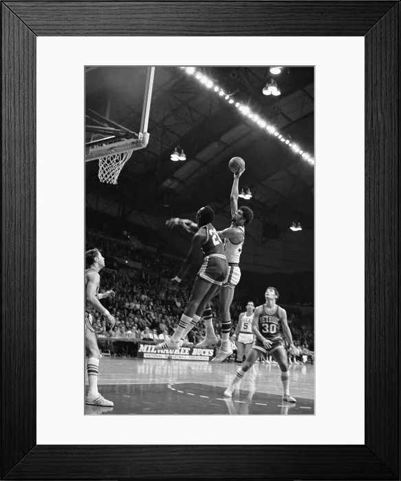 Framed Print : Lew Alcindor Making Hook Shot Framed Print : Lew Alcindor Making Hook Shot