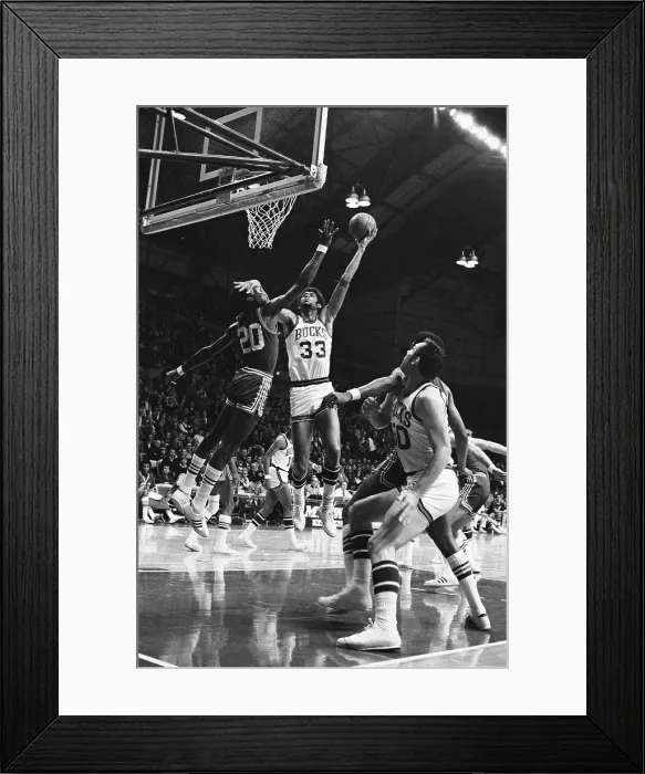 Framed Print : Lew Alcindor Jumps for Shot Framed Print : Lew Alcindor Jumps for Shot