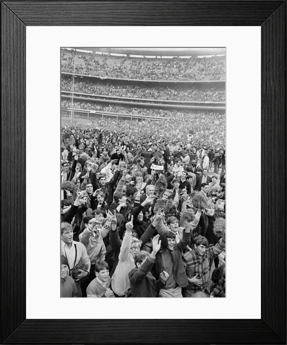 Framed Print : Fans On Field Of Shea Stadium; Champions Framed Print : Fans On Field Of Shea Stadium; Champions