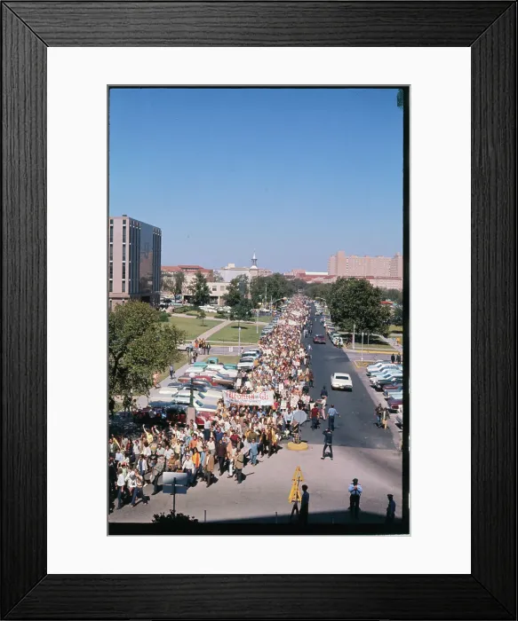 Framed Print : View of Moratorium Day Rally Framed Print : View of Moratorium Day Rally