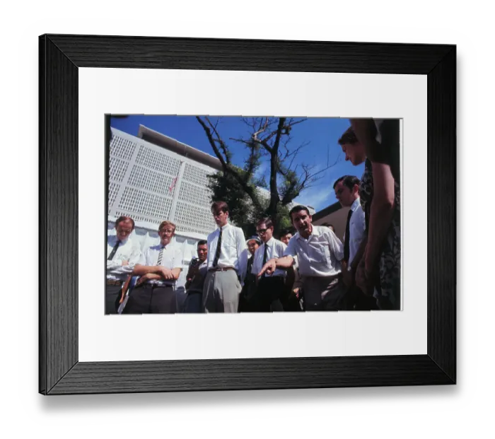 Framed Print : Americans Demonstrating Outside US Embassy Framed Print : Americans Demonstrating Outside US Embassy