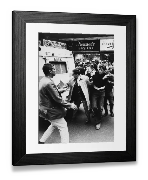 Framed Print : Police Arresting Brian Flanagan Framed Print : Police Arresting Brian Flanagan