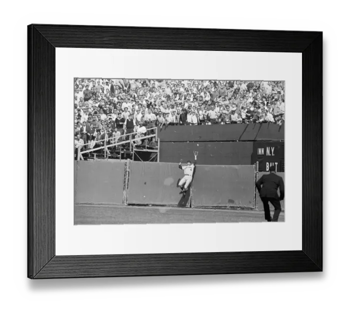 Framed Print : Ron Swoboda Jumping to Catch Ball Framed Print : Ron Swoboda Jumping to Catch Ball