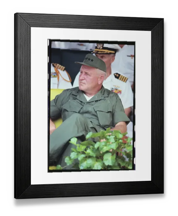 Framed Print : Portrait of General Creighton Abrams Framed Print : Portrait of General Creighton Abrams