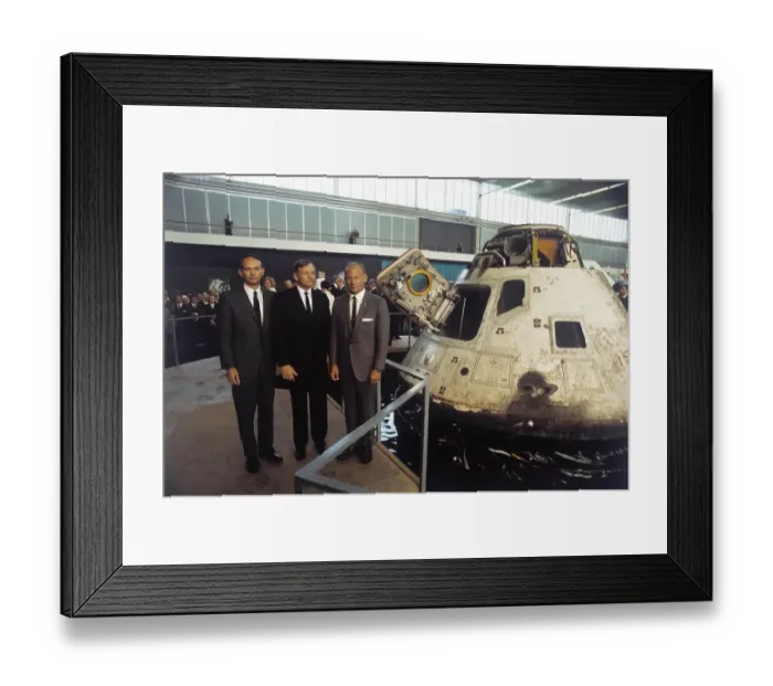 Framed Print : Astronauts standing Next to Space Craft Framed Print : Astronauts standing Next to Space Craft