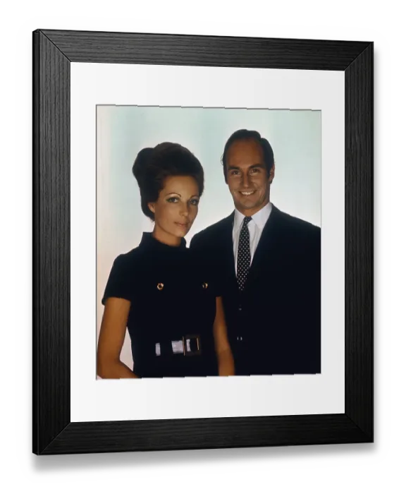 Framed Print : The Aga Khan with Bride to be Lady James Crichton Stuart Framed Print : The Aga Khan with Bride to be Lady James Crichton Stuart