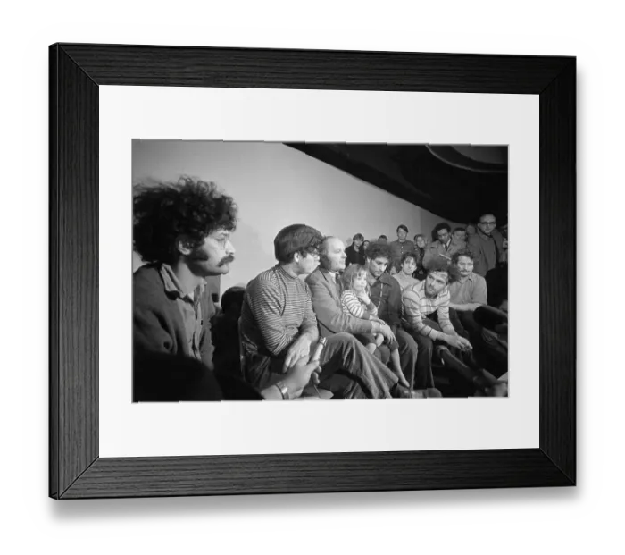 Framed Print : The Chicago Seven Hold a Press Conference Framed Print : The Chicago Seven Hold a Press Conference