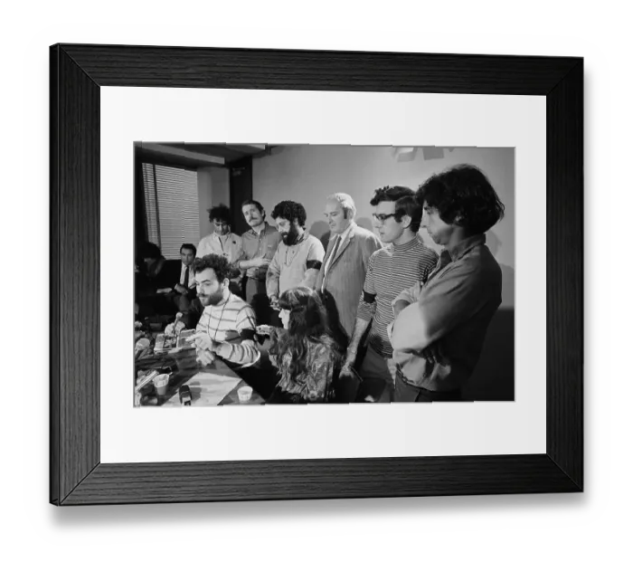 Framed Print : Jerry Rubin Held News Conference Framed Print : Jerry Rubin Held News Conference
