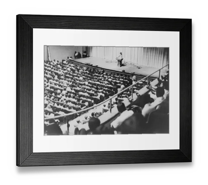 Framed Print : Angela Davis Speaking at UCLA Framed Print : Angela Davis Speaking at UCLA