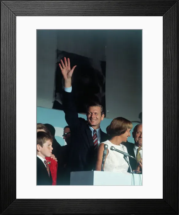 Framed Print : Mayor Celebrating Victory Framed Print : Mayor Celebrating Victory
