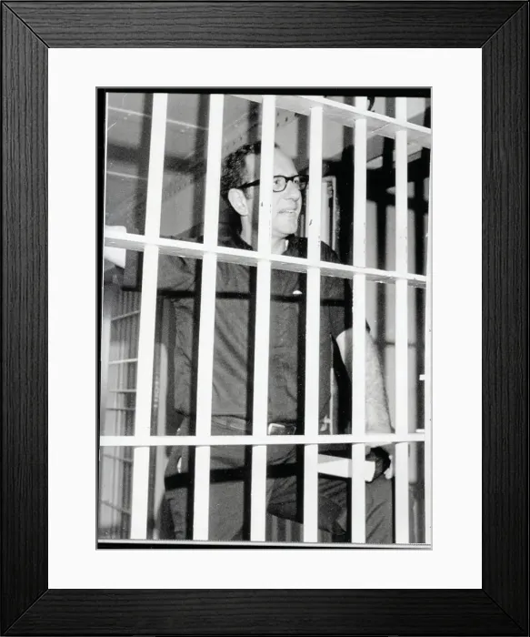 Framed Print : James Groppi Standing in Jail Cell Framed Print : James Groppi Standing in Jail Cell