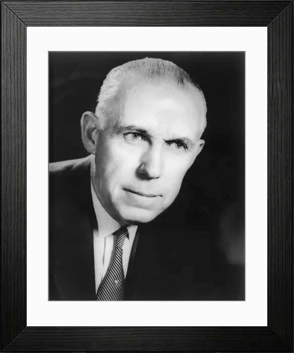 Framed Print : Clarence Campbell, National Hockey League President Framed Print : Clarence Campbell, National Hockey League President